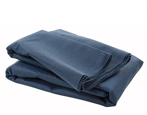 Bo-Camp Vorzelt Teppich Camping Zelt Boden Caravan Wohnwagen Balkon Outdoor 2-6m blau 3,0 x 5,0 cm