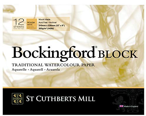 Bockingford Watercolour Block 140lb/300gms 9x12/228x305mm Rough