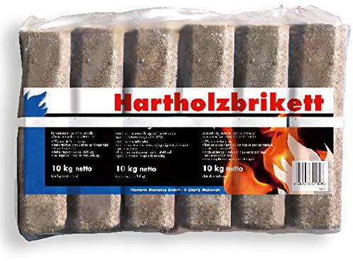 Hamann Hartholzbriketts 8-eckig mit Loch 10 kg