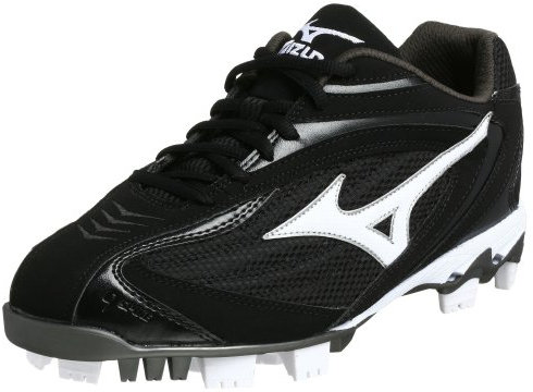 Mizuno Herren 9-Spike Lite Blaze PU Low, schwarz/weiß, 46.5 EU