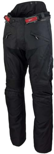 Roleff Racewear Motorradhose/Trägerhose Textil, Schwarz, Größe S