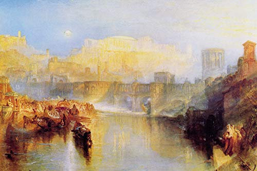 1art1 Joseph William Turner Poster Altes Rom, Agrippina Landet Mit Der Asche Von Germanicus, 1839 Kunstdruck Bild 120x80 cm