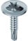 Mustad: 500 viti Drillex® Autoperforanti, Testa Fungo Flangiata Larga, 4.2x13 mm, Zincate Bianche