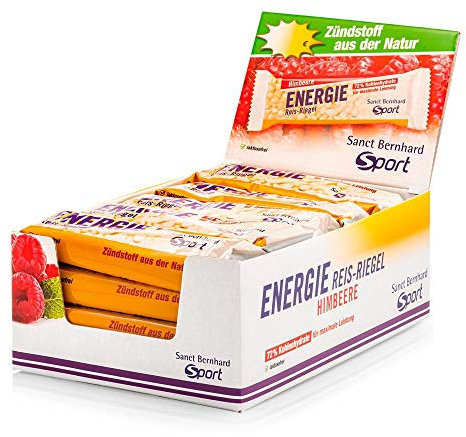 Sanct Bernhard Sport Energie Reis-Riegel Himbeere | 20er-Pack