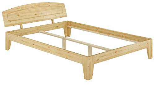 Erst-Holz Bettgestell Kiefer Natur Massivholzbett Doppelbett 140x200 Futonbett ohne Zubehör 60.63-14 oR