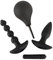 Black Velvets Anal Kit Set - 4-teiliges-Analsex-Set für Anfänger und Profis, Sexspielzeug-Set, Plug, Kugelstrang, Intim-Dusche und Vibrator, schwarz