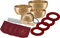 Sonic Energy Klangschalen Set Universal Series – 250/400/500/600 g – Für Meditation & Klangheilung – Inkl. Hülle, Filzring & Reiber (SB-U-1750)