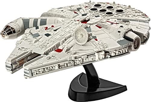 Revell Modellbausatz Star Wars Millennium Falcon im Maßstab 1:241, Level 3, originalgetreue Nachbildung mit vielen Details, Model Set mit Basiszubehör, einfaches Kleben und Bemalen, 63600, 63600