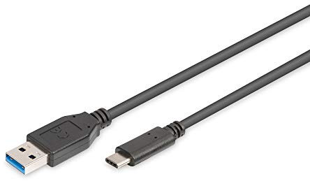 Digitus AK-300136-010-S Câble Adaptateur USB Type C vers USB Type A Noir