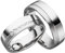 JC Trauringe Verlobungsring 925er Sterling Silber I Ehering günstig mit kostenloser Gravur I Paarpreis Verlobungsringe 6mm breit I Damen-Ring mit Zirkonia-Steinen I Gr. 48 bis 72 I S027