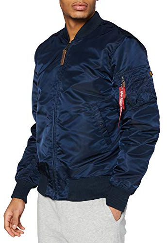 Alpha Industries MA-1 VF 59 Long Bomberjacke für Herren Rep.Blue