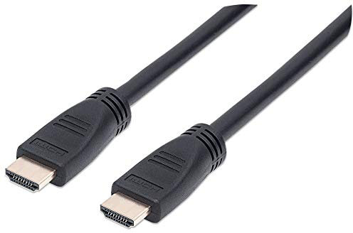 Manhattan 353960 Intellinet High Speed HDMI-Kabel mit Ethernet-Kanal, 8m, geschirmt (CL3-zertifiziert für Wandinstallationen) schwarz