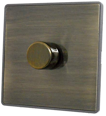 Screwless Antique Brass LED Dimmer Switch (1 Gang/400W) - LAB511