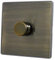 Screwless Antique Brass LED Dimmer Switch (1 Gang/400W) - LAB511