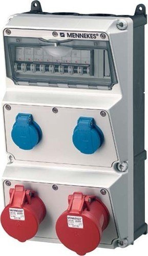 Mennekes AMAXX Steckdosenkombination, CEE 32 A und CEE 16 A 5-polig 400 V, 2X SCHUKO, LS 32 A, LS 16 A, IP44, vorverdrahtet