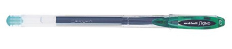 uni-ball Signo UM-120 Gel Rollerball Pen - Green, Pack of 12