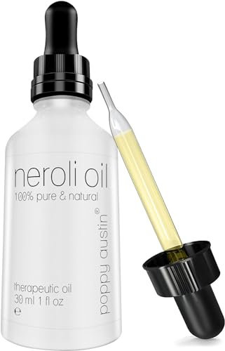 Poppy Austin Neroli Oil 30ml - Organic Essential Oil, Pure, Single Ingredient - 100% Pure Therapeutic Grade Aromatherapy Essential Oil - Sleep Neroli