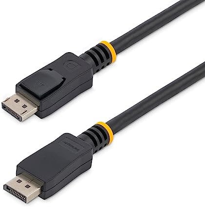 StarTech - 2m Certified DisplayPort 1.2 Cable M M with Latches DP 4k - Câble DisplayPort - DisplayPort (M) - DisplayPort (M) - 2 m - à Verrouillage - Noir