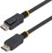 StarTech - 2m Certified DisplayPort 1.2 Cable M M with Latches DP 4k - Câble DisplayPort - DisplayPort (M) - DisplayPort (M) - 2 m - à Verrouillage - Noir