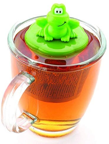 Joie Kitchen Gadgets 067742100337 Frog Infuser, Stainless Steel, Green,5 x 5 x 10 cm