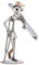 STEEMO Schraubenmännchen Ski Skifahrer Sport Geschenk Metall-Deko 7x15x20 cm