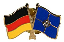 Flaggenfritze Freundschaftspin Deutschland L-O, 22 mm, Flaggen Pin vergoldet aus Hartemaille, Länder Anstecker zum Sammeln und Tragen