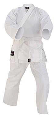 Prime Leather Kids Karate Uniform Suit Martial Arts Poly Cotton 6-Oz White Colour 000 to 3 Sizes (2/150)
