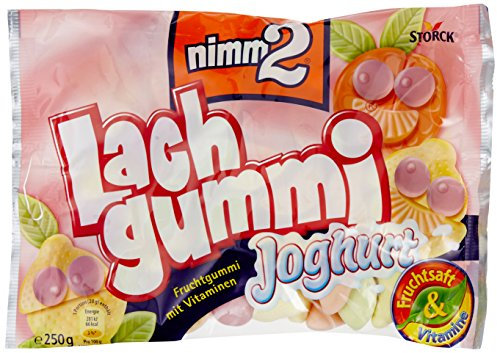 nimm2 Lachgummi Joghurt – Spaßiges Fruchtgummi mit Vitaminen – 5er Pack (5 x 250g)