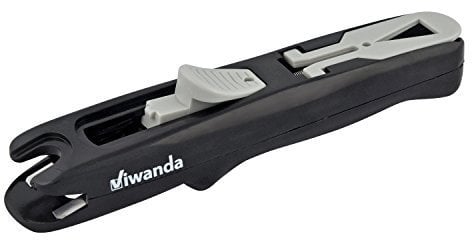 Viwanda Papier Clipper - Eric Schwarz - Büro/Studenten Klammerspender für zum zusammenheften von Unterlagen, mit 8 vorgespannten Edelstahl Clips. Die Zukunft der traditionellen Tackers/Hefter