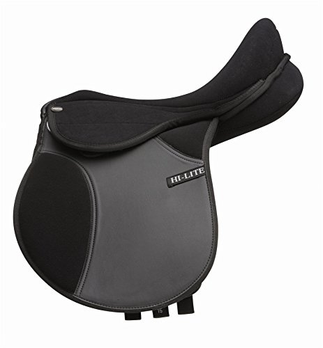 Shires HI-LITE Elite Gymkhana Pony Saddle-Black 15 Wide