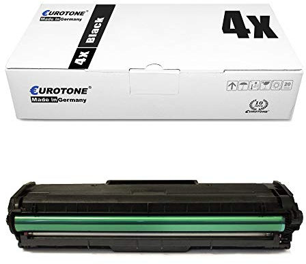 Eurotone 4X Druckerpatronen kompatibel für Samsung ML 2165 2168 SCX 3400 F 3401 3405 FW, MLT-D101S, Druckerpatronen