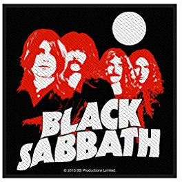 Black Sabbath Aufnäher - Red Portraits - Black Sabbath Patch - Gewebt & Lizenziert !!