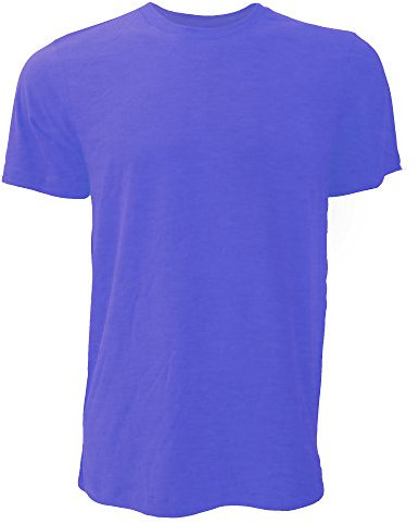 Canvas Unisex Jersey Crew Neck Short Sleeve T-Shirt (S) (Heather Navy)
