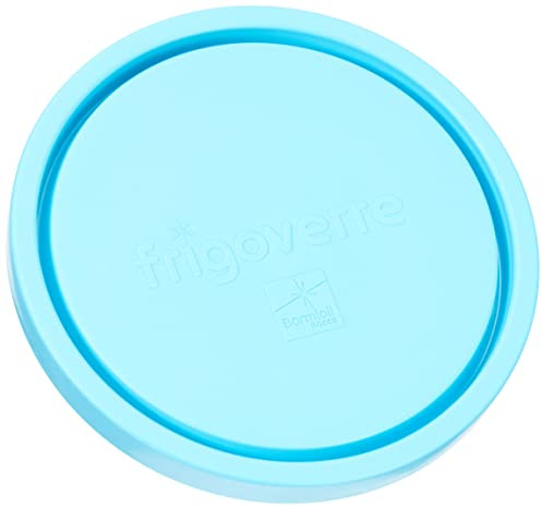 Bormioli Rocco 6126002 Capsula per Frigoverre, Tondo, 12 cm, Blu, Bamboo, Azzurro