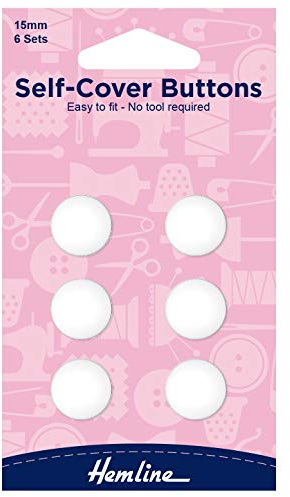 Hemline Hangsell Self Cover Buttons Nylon Self Cover Buttons
