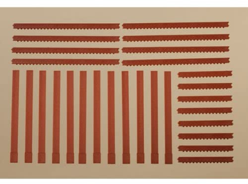Auhagen 80402.0 - Säulen und Ziegelfriese, rot