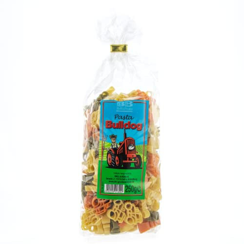 Bull & Bear bunte Traktor Nudeln 250g, Motivnudeln aus Hartweizengrieß, handgefertigt in deutscher Manufaktur, Pasta Geschenk