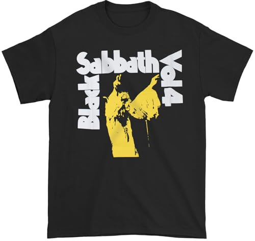 Bravado Men's Black Sabbath Vol. 4 T-Shirt, Black, Medium