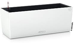 Lechuza – Pot de Fleurs d’Extérieur – Balconera Color 50 – Réserve d’Eau Intégrée – Coloris Blanc – 50 x 19 x 19 cm