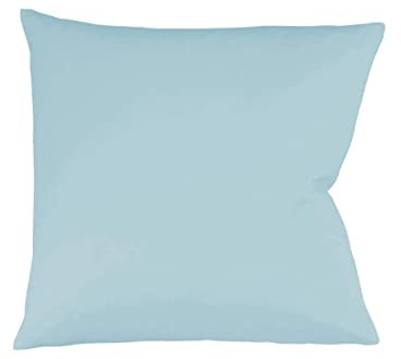 Fleuresse Colours Kissenbezug, Mako Satin, Eisblau, 80 x 80 cm