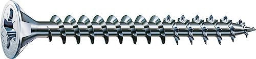 SPAX Universalschraube, 3,0 x 40 mm, 1000 Stück, Kreuzschlitz Z1, Senkkopf, Vollgewinde, 4CUT, WIROX A3J, blank verzinkt, 1081010300405