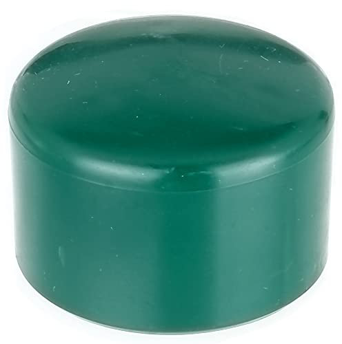 Alberts 654535 Pfostenkappe für runde Metallpfosten | Kunststoff, grün | für Pfosten-Ø 44 mm