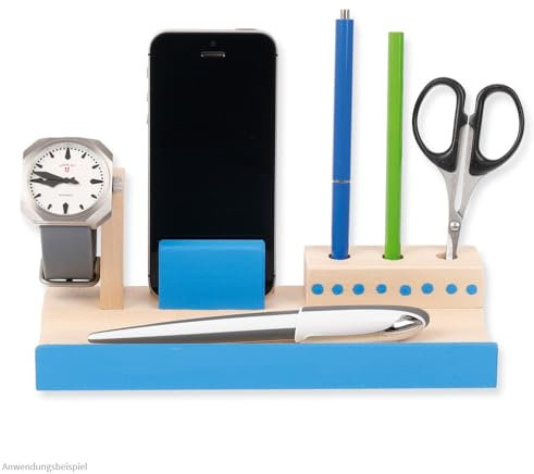 matches21 HOME & HOBBY Kinder Bastelset ab 10 Jahren Stiftablage Stiftehalter als vorgefertigter Holz Bausatz Werkset