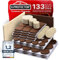 Almohadillas de Fieltro para Muebles X-Protector 133 Piezas, Beige y Marron - Fieltro Adhesivo, Fieltros para Sillas - Mejores Protectores de Suelo de Madera - Protectores de Suelo para Muebles