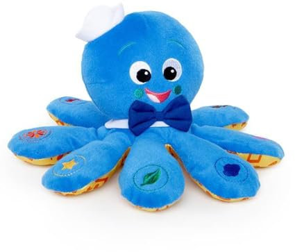 Baby Einstein, Octoplush, Octopus Musikalisches Spielzeug aus Plüsch, 25+ Melodien & spricht Farben in 3 Sprachen, Multisensorische, Lautstärkeregler, Musikwürfel für baby & kleinkinder, ab 3 Monaten