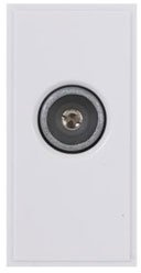 Triax 304250 Single Coax Socket for Modular Wall plates - WHITE