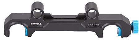 FOTGA 15mm to 19mm Schnellspanner Montage Adapter Konverter für DP500III Follow Focus 19mm Schienen Rod Rig