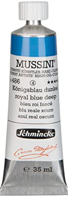 MUSSINI® - finest artist's resin oil colors, royal blue dark - 35 ml
