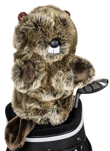 Daphne's Headcovers Beaver Driver Headcover | Premium Driver Headcovers | Funny Golf Club Covers | Stylish Protection for Your Clubs | Men's Golf Gear | Driver Headcover for Men and Women