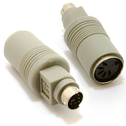 kenable AT Keyboard to PS/2 Adapter - 5 pin Din Female to 6 pin Male